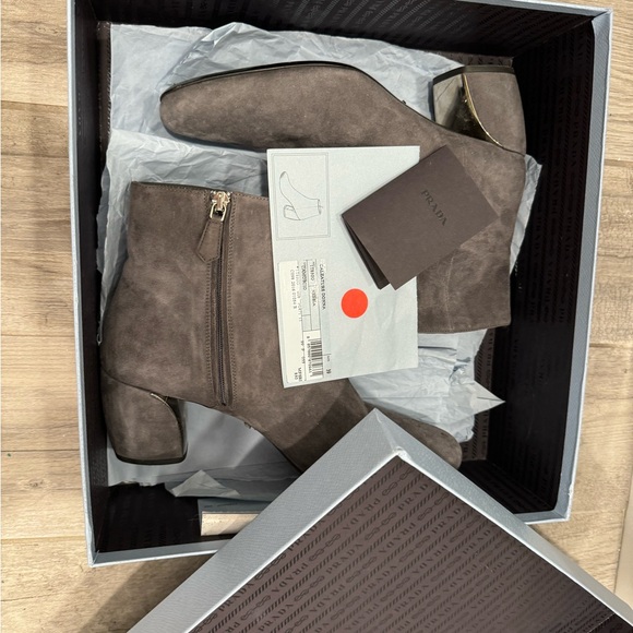 Prada Milano Dal 1913 Nebbia gray Boots - Picture 13 of 15